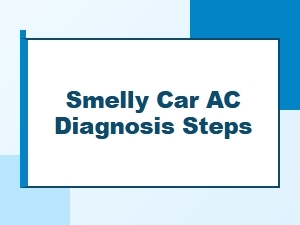 Diagnosing a Smelly Car Air Conditioning System