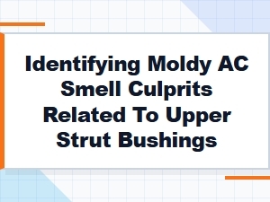Identifying Moldy Ac Smell Culprits Related to Upper Strut Bushings
