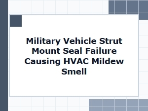 Diagnosing Mildew Smell From Vehicle Strut Mount Seal Failure